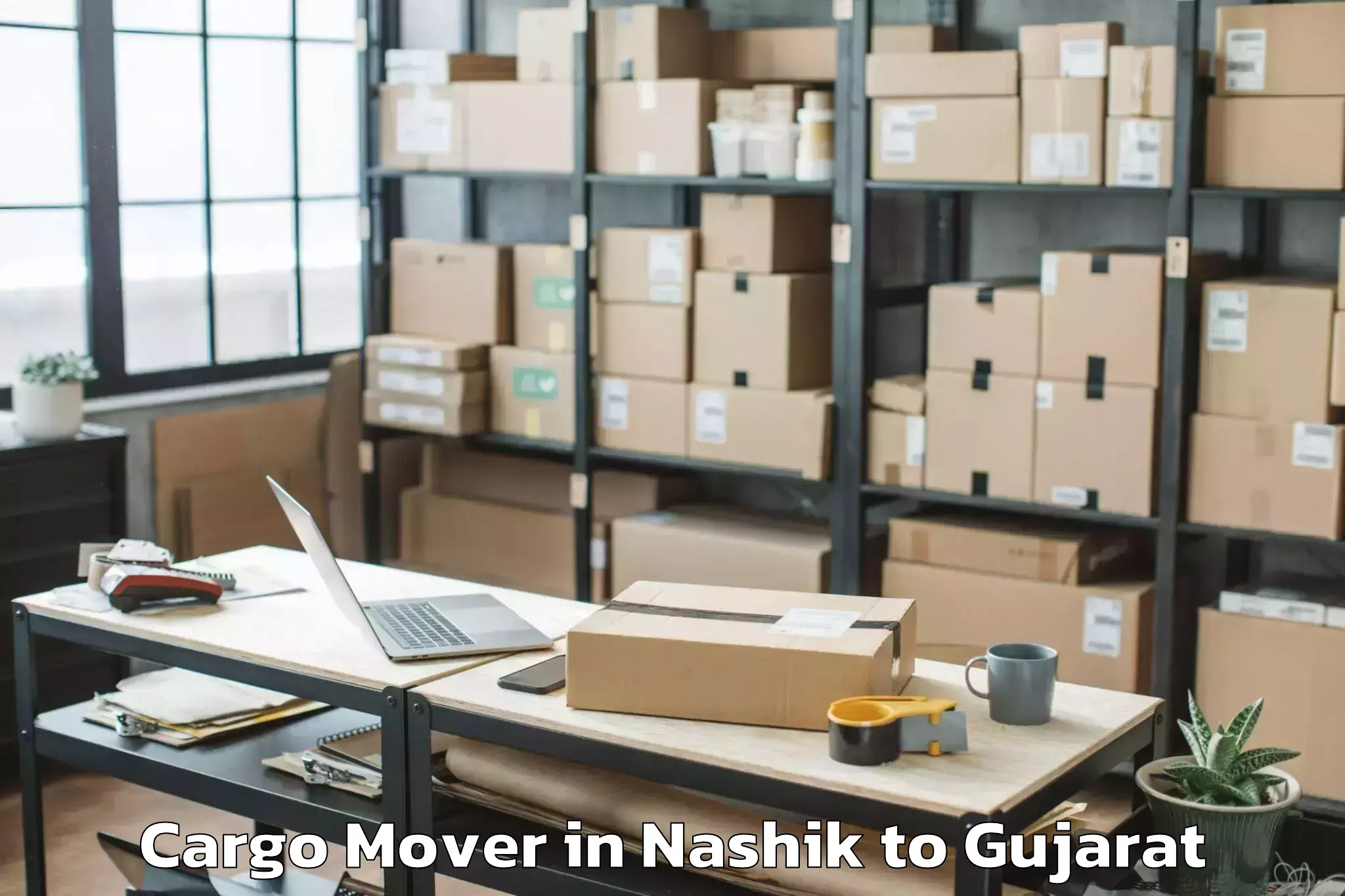 Reliable Nashik to Dhuvaran Cargo Mover